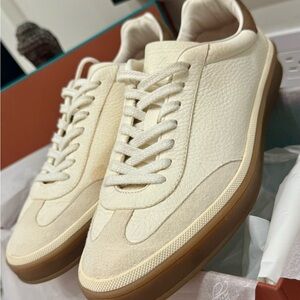 Loro Piana Cream and Tan Sneakers